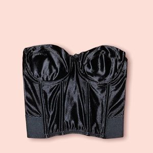 Victoria secret black bustier top